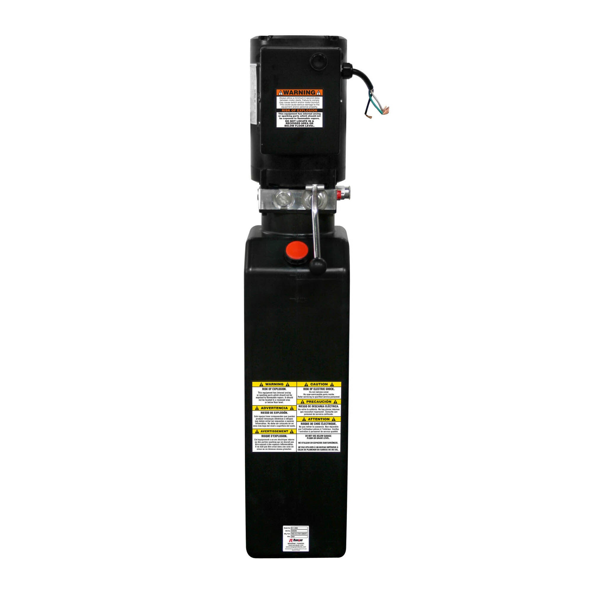 Ranger E2-1F3H1 lift power unit replacement for compatible automotive lift equipment.
