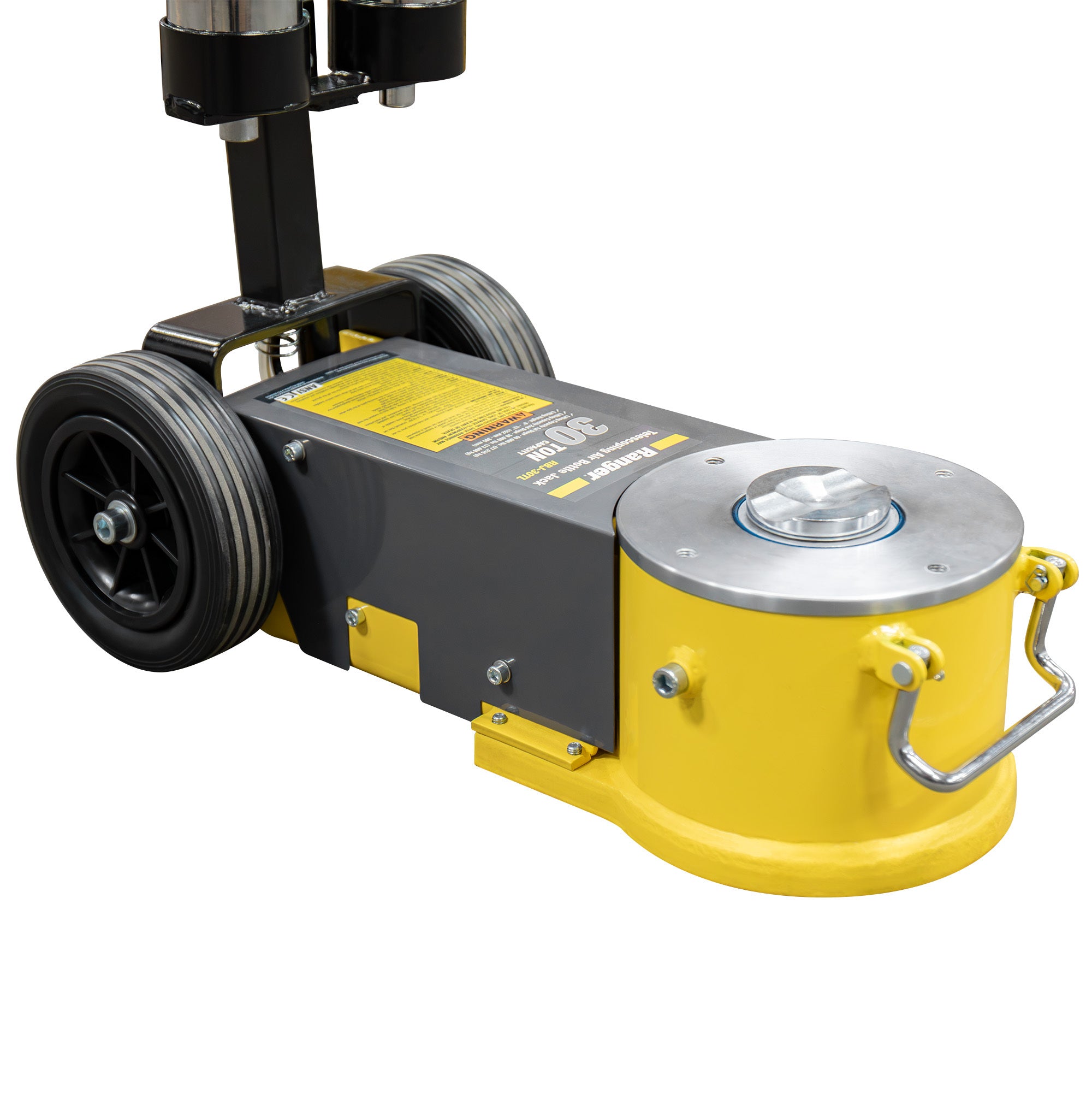 Ranger RBJ-30TL air bottle jack close-up showing heavy-duty lifting components