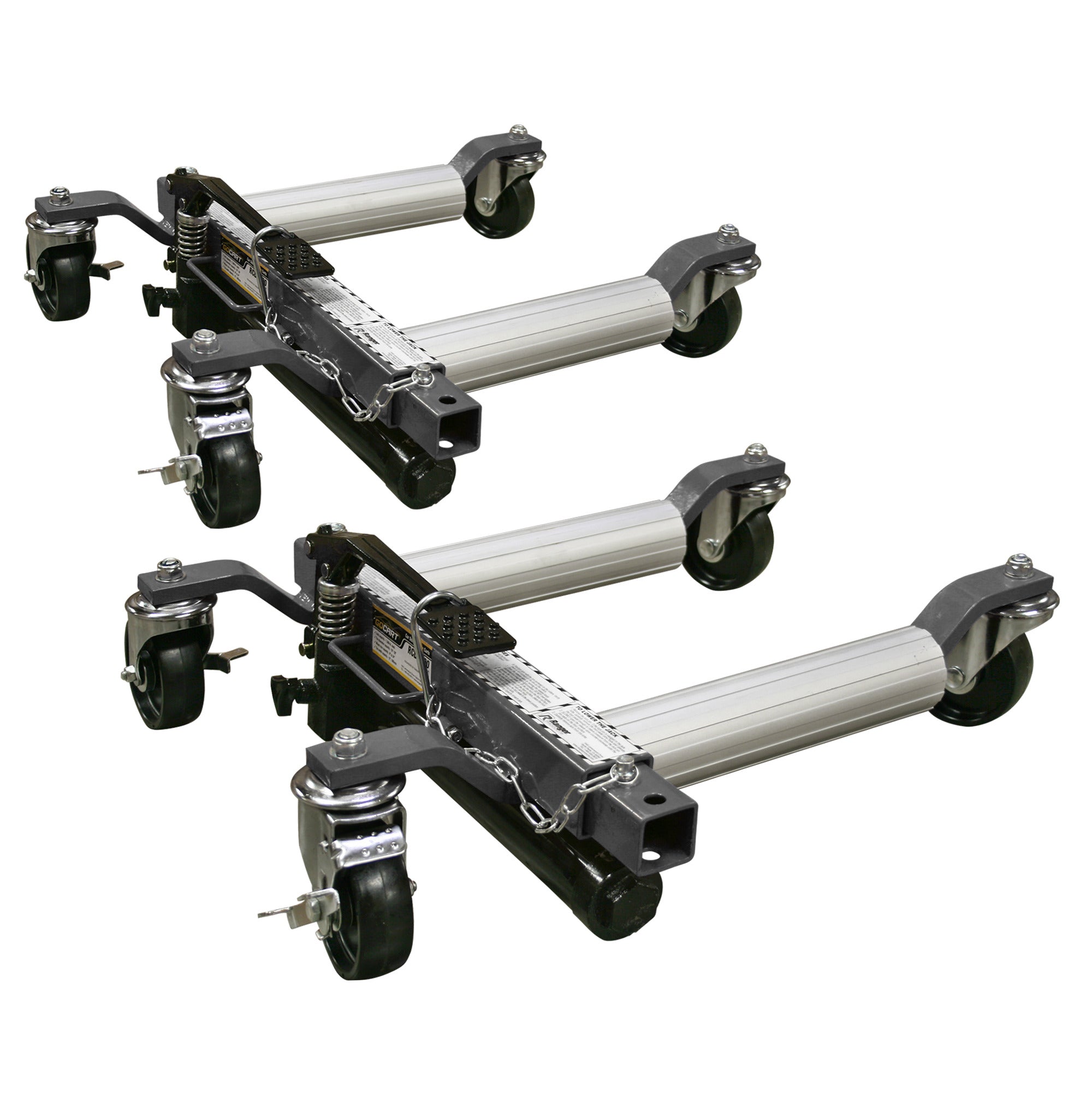 Ranger RCD-1500 car dolly with 1,500-lb. capacity for moving vehicles in tight shop spaces