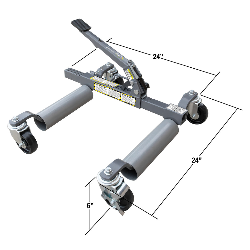 Ranger RCD-1500MP car dollies measurements and dimensions reference