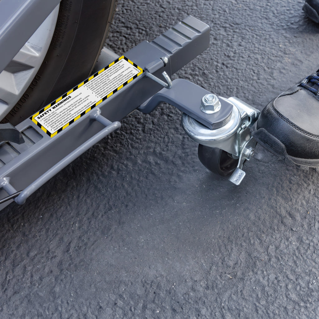 Ranger RCD-1500MP car dolly with durable casters for moving vehicles