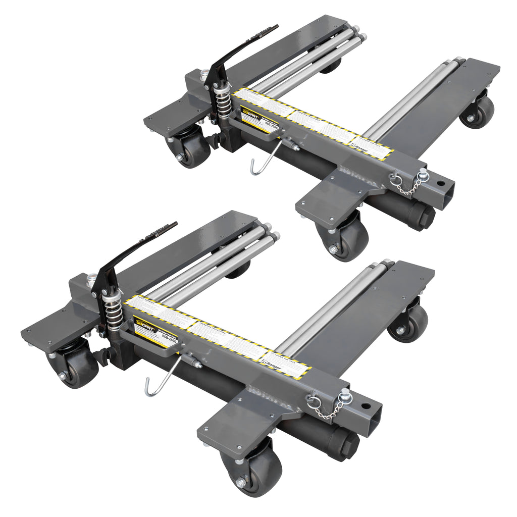 Ranger RCD-2500 car dolly pair with 2,500-lb. capacity per dolly