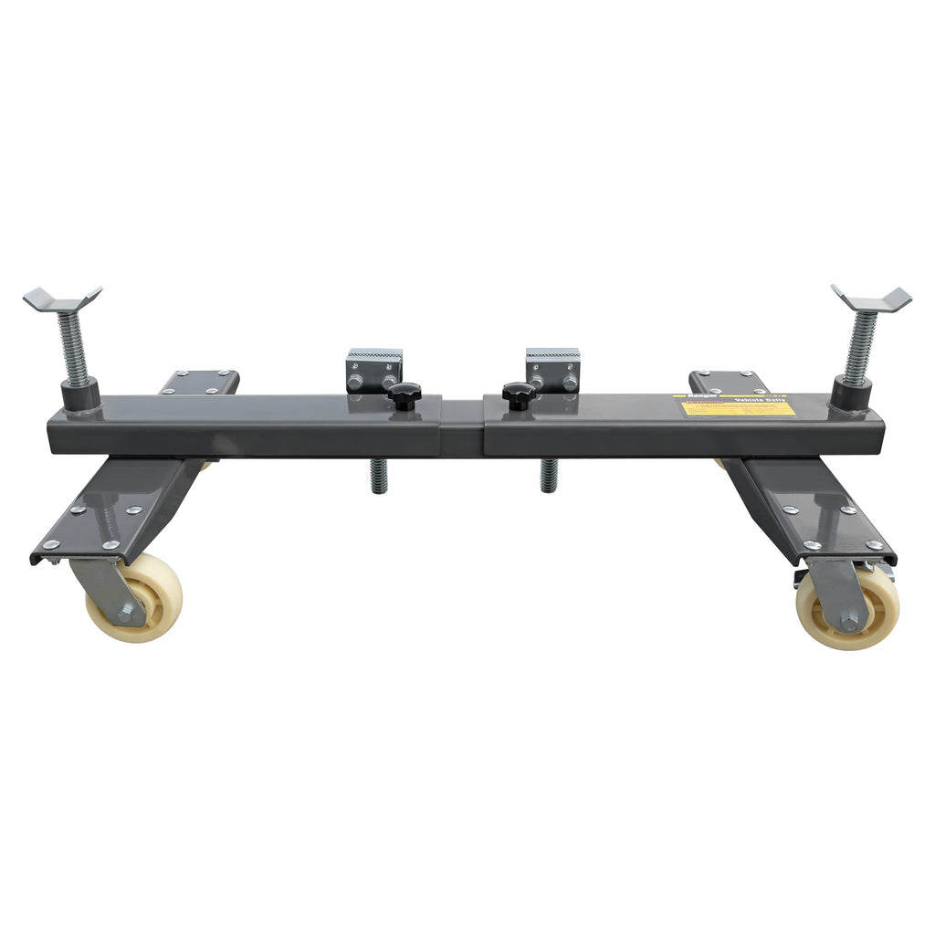 Ranger RCD-2V heavy-duty dolly showing stable platform for shop equipment transport.