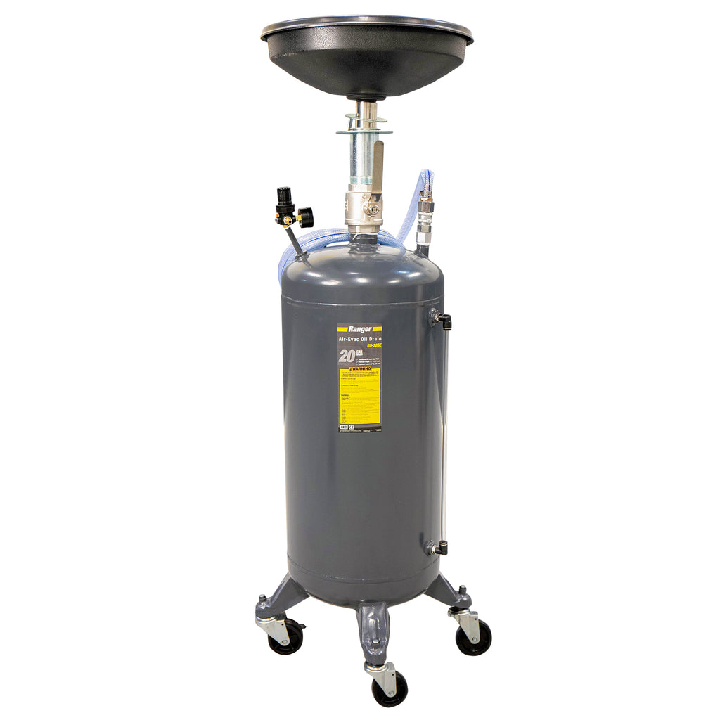 Ranger RD-20SE 20-gallon portable oil drain for service shop fluid handling.