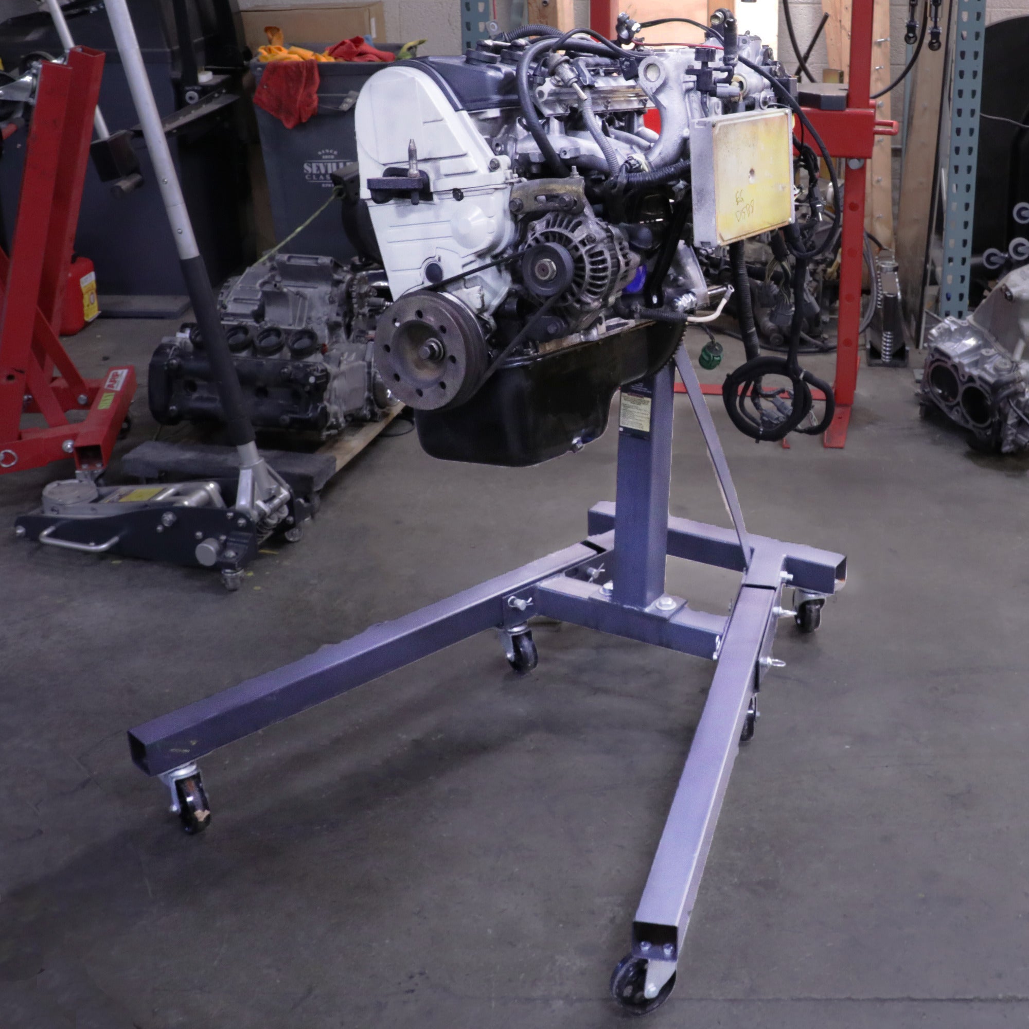 Ranger RES-1TF folding engine stand for automotive shop service and storage