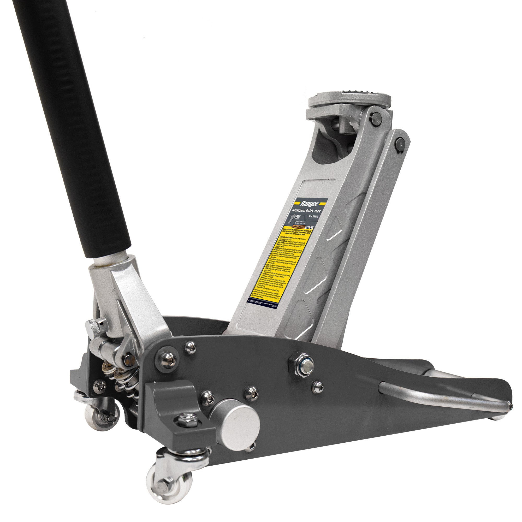 Ranger RFJ-3000AL 1.5-ton aluminum racing floor jack with lightweight shop design