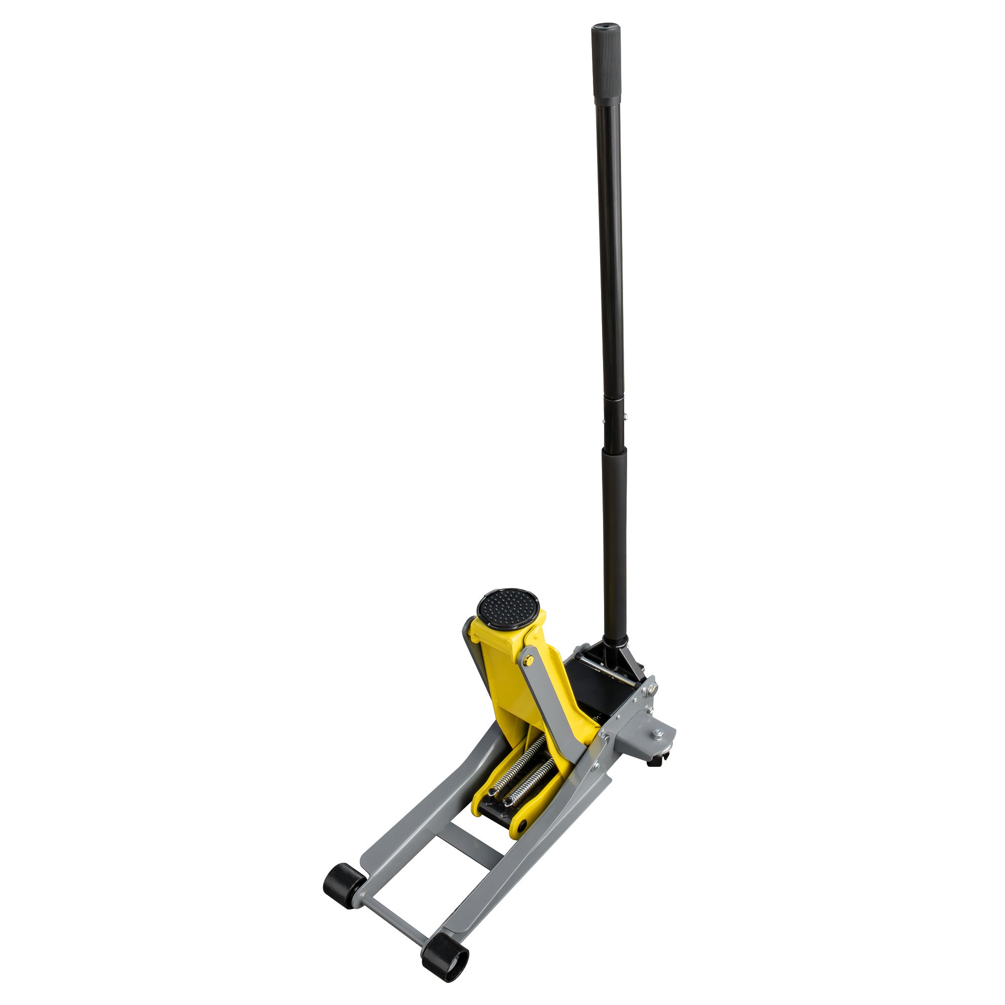 Ranger RFJ-5000HD 2.5-ton commercial floor jack in raised position