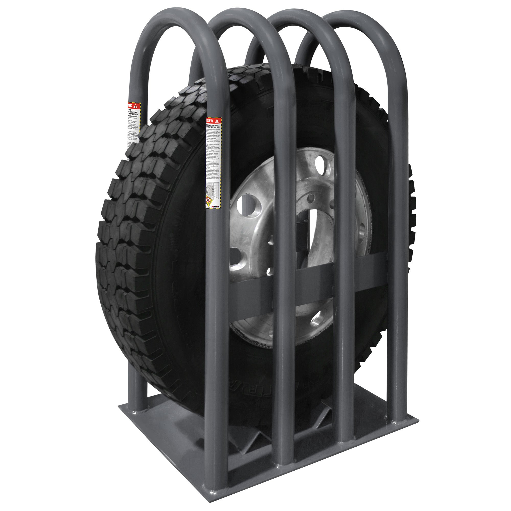 Ranger RIC-4716 tire inflation cage for safer wheel service work
