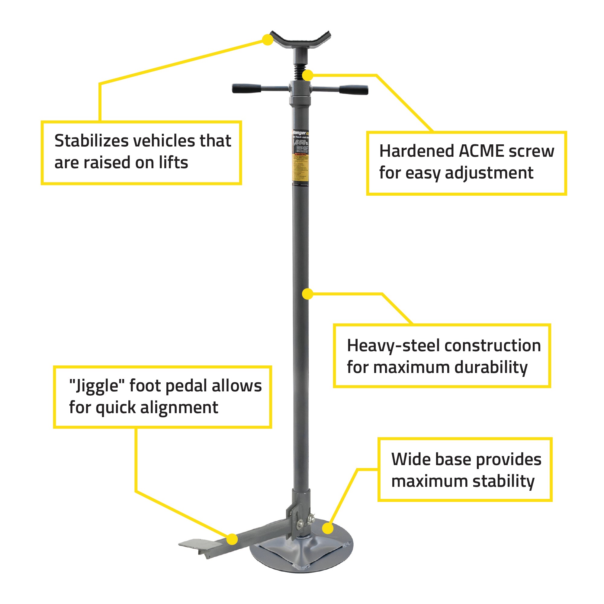 Ranger RJS-1TF Foot-Operated High Stand