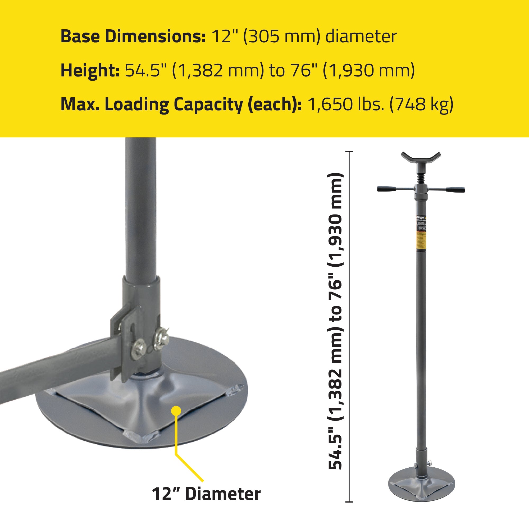 Ranger RJS-1TF Foot-Operated High Stand