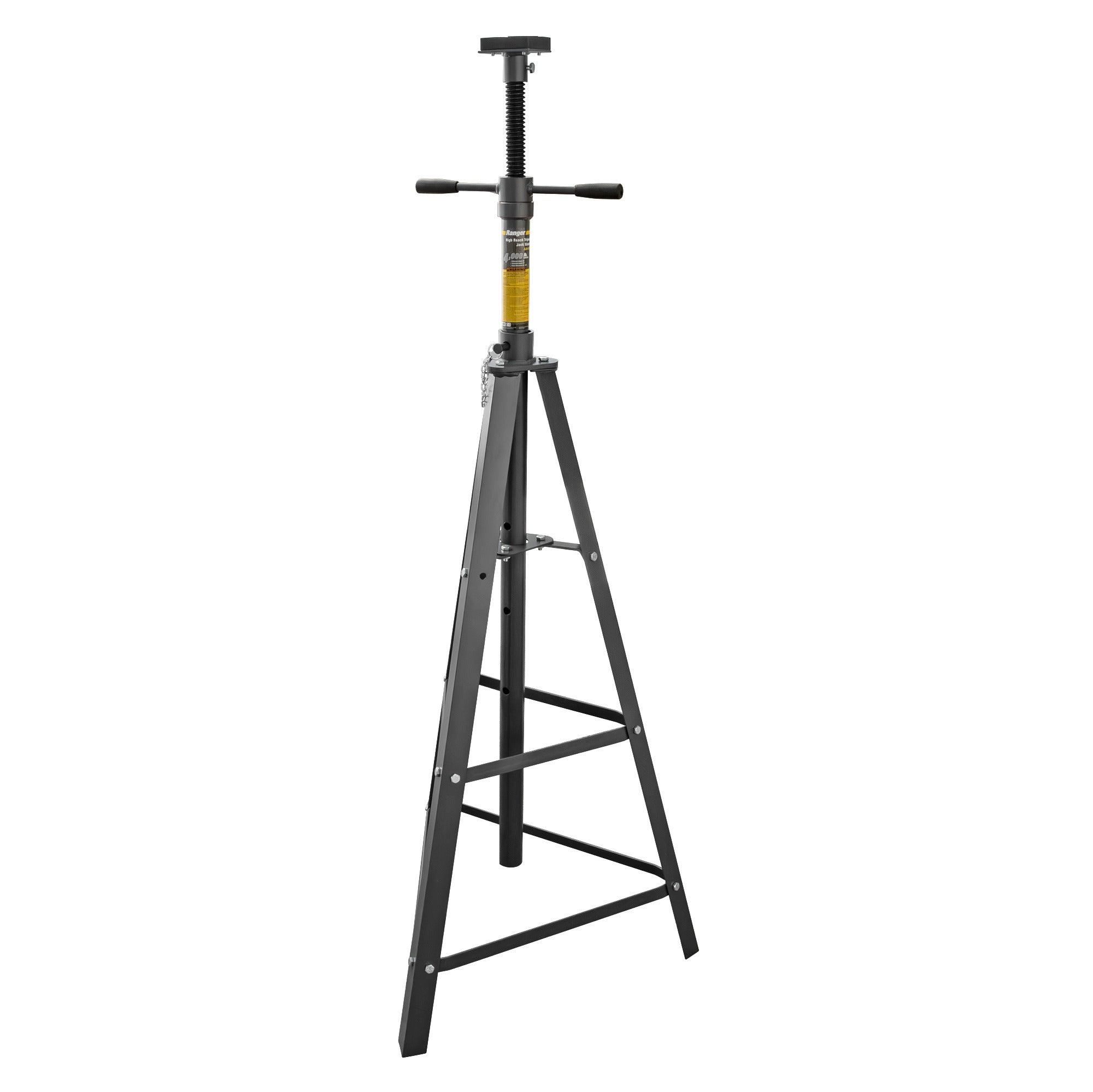 Ranger RJS-2TH 2-ton tall tripod jack stand for high-clearance vehicle support.