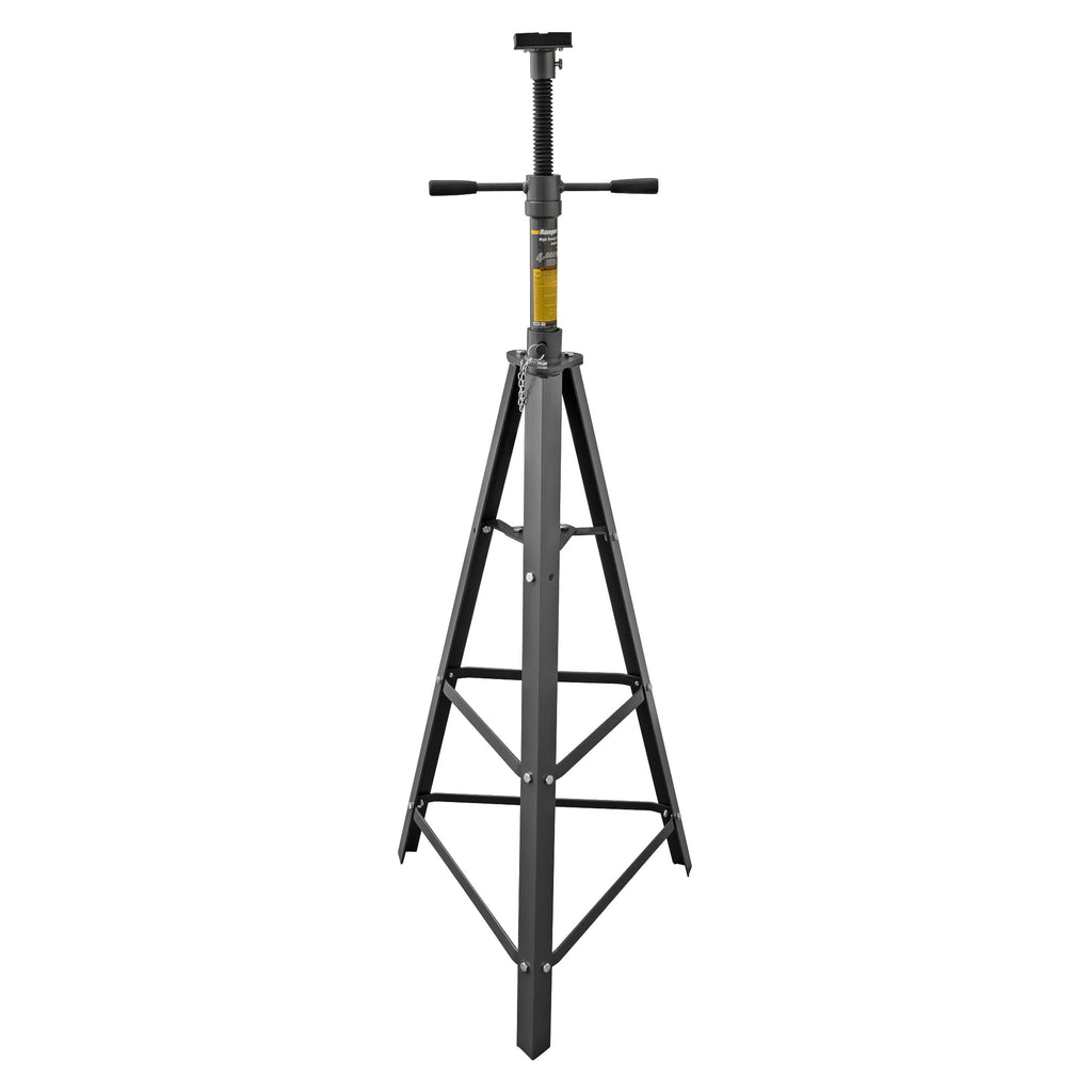 Ranger RJS-2TH 2-ton tripod jack stand designed for stable positioning in repair bays.
