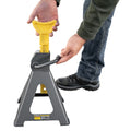 Ranger RJS-6T jack stand size reference showing 6-ton capacity and shop footprint.