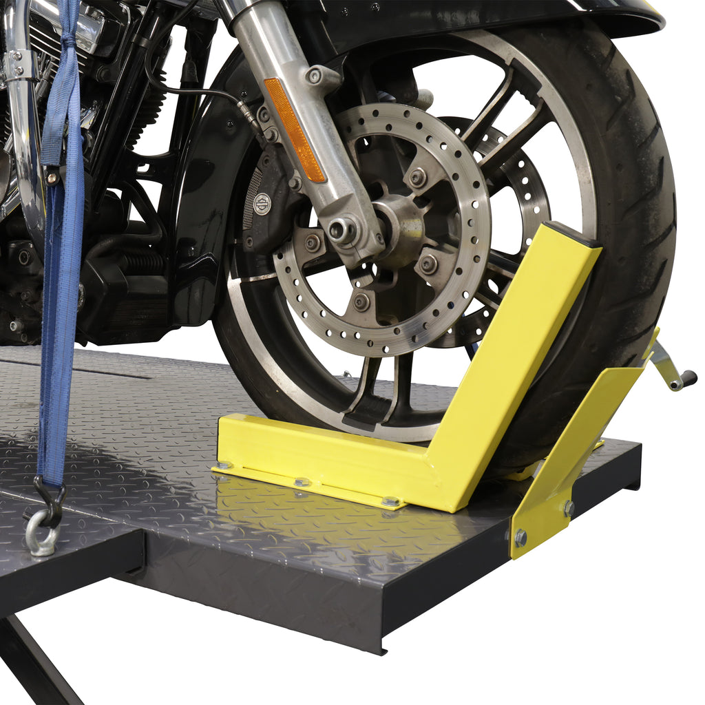 Ranger RML-1500XL heavy-duty motorcycle lift for professional maintenance and service bays