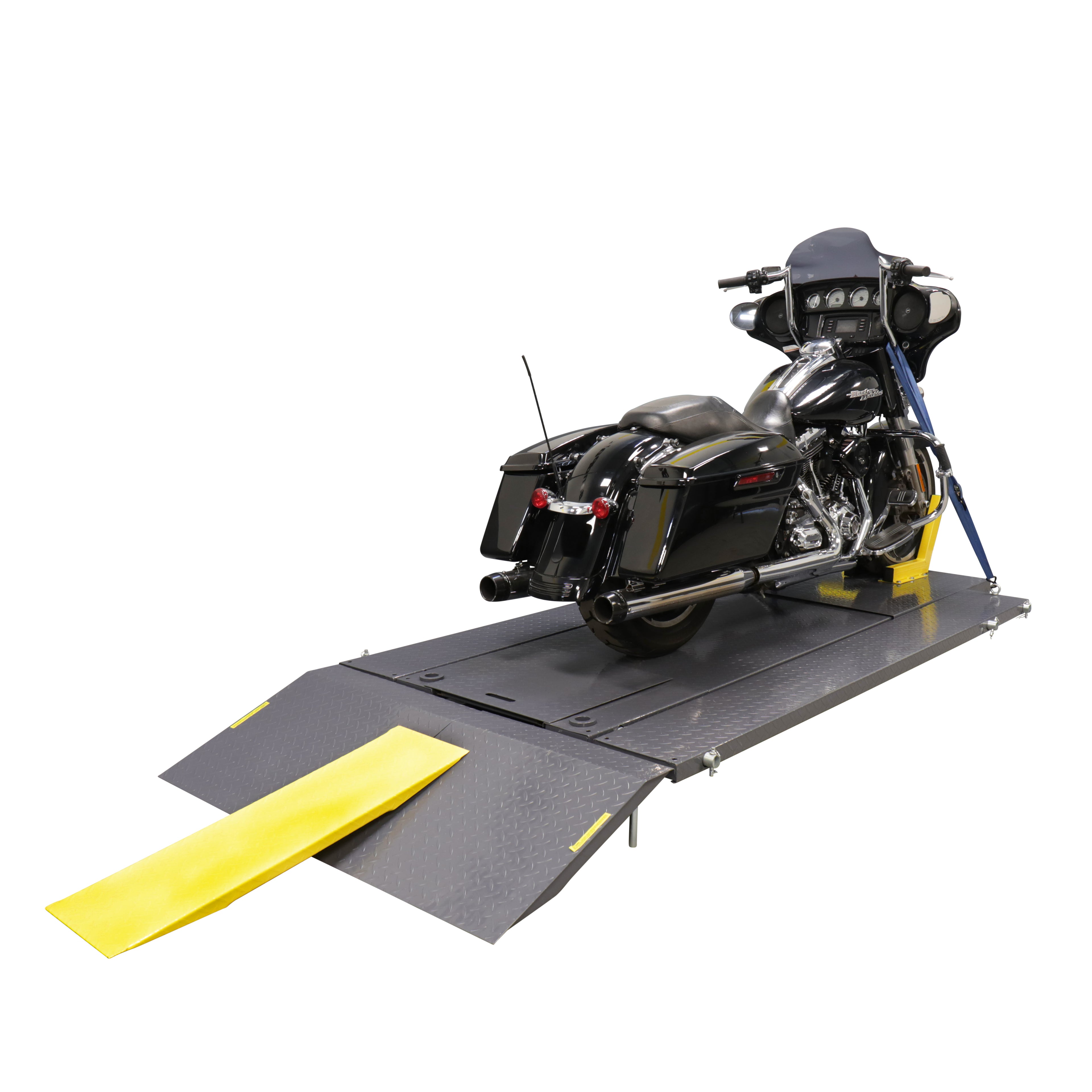 Ranger RML-1500XL motorcycle lift platform with front wheel vise