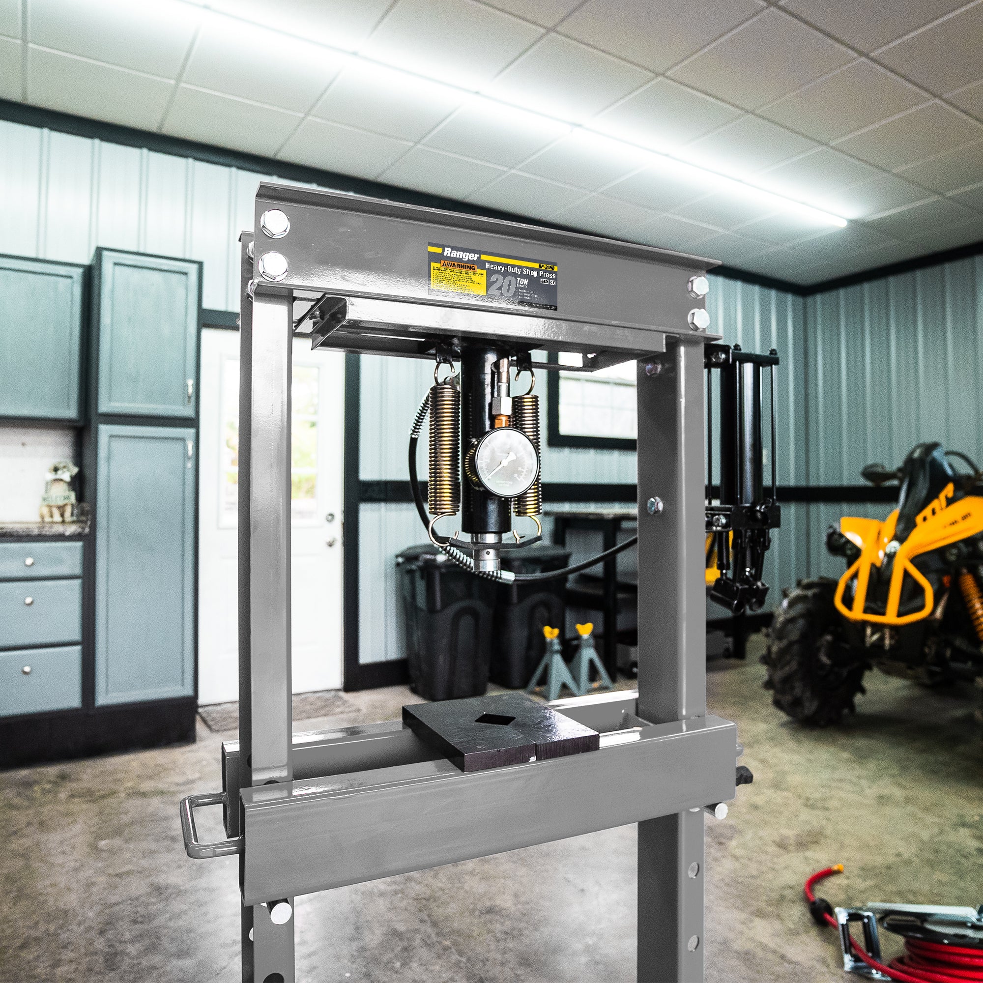 Ranger RP-20HD Heavy-Duty Commercial Shop Press - 20-Ton