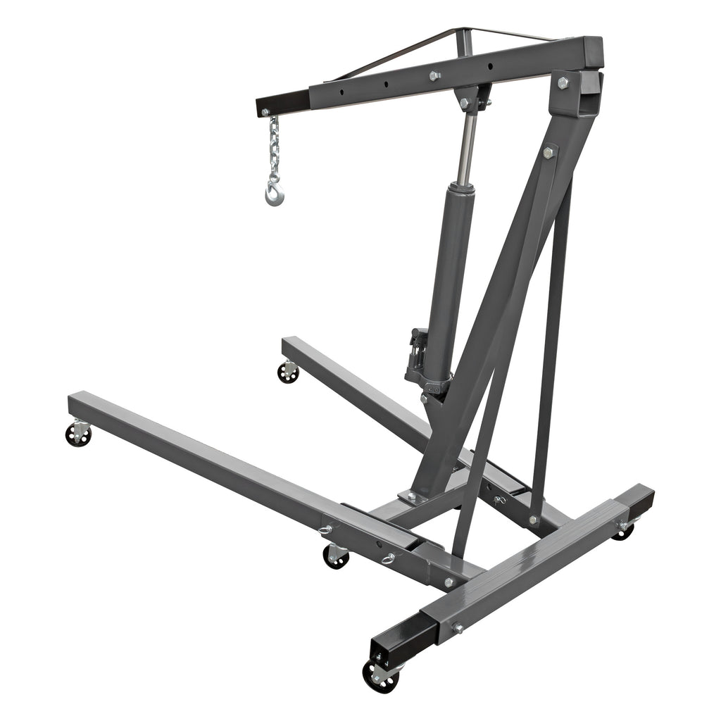 Ranger RSC-2TF 2-ton engine hoist with folding legs for efficient shop storage