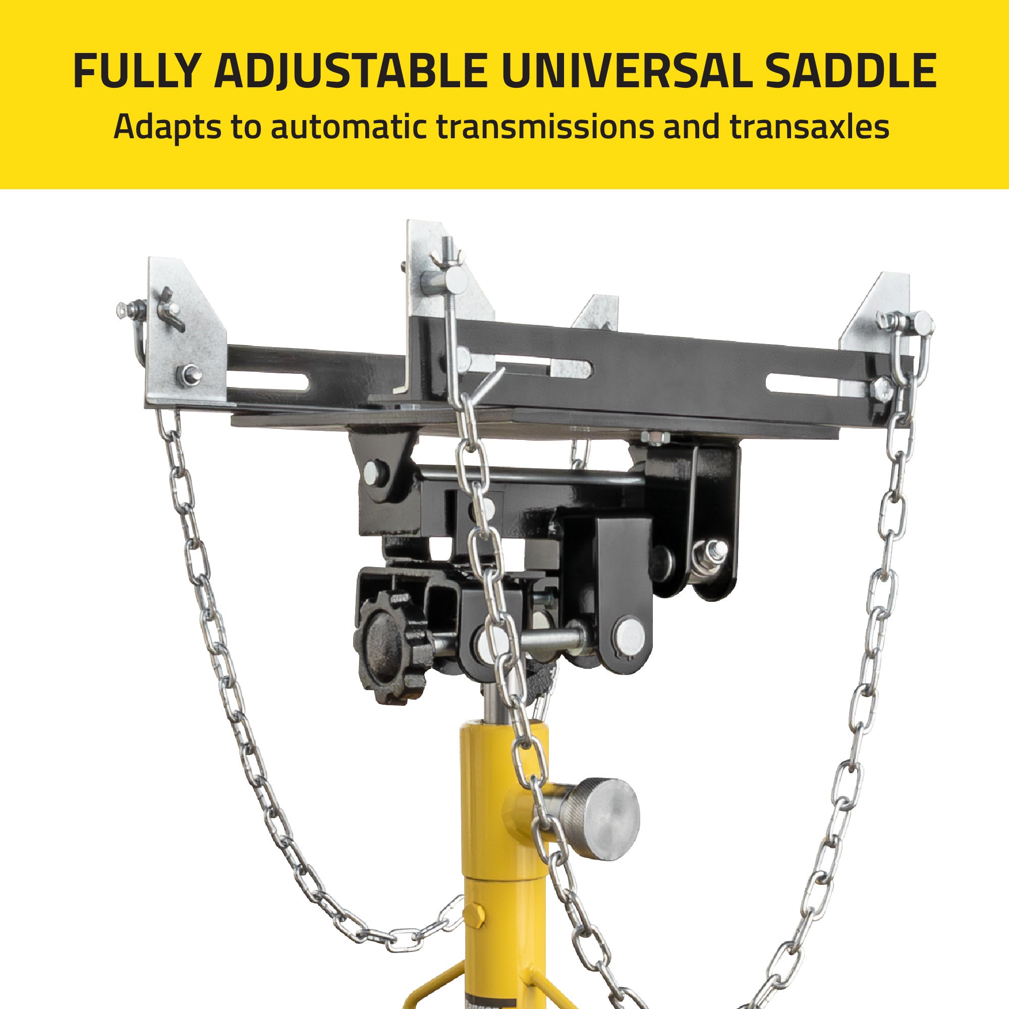 Ranger RTJ-1100 transmission jack with fully adjustable saddle