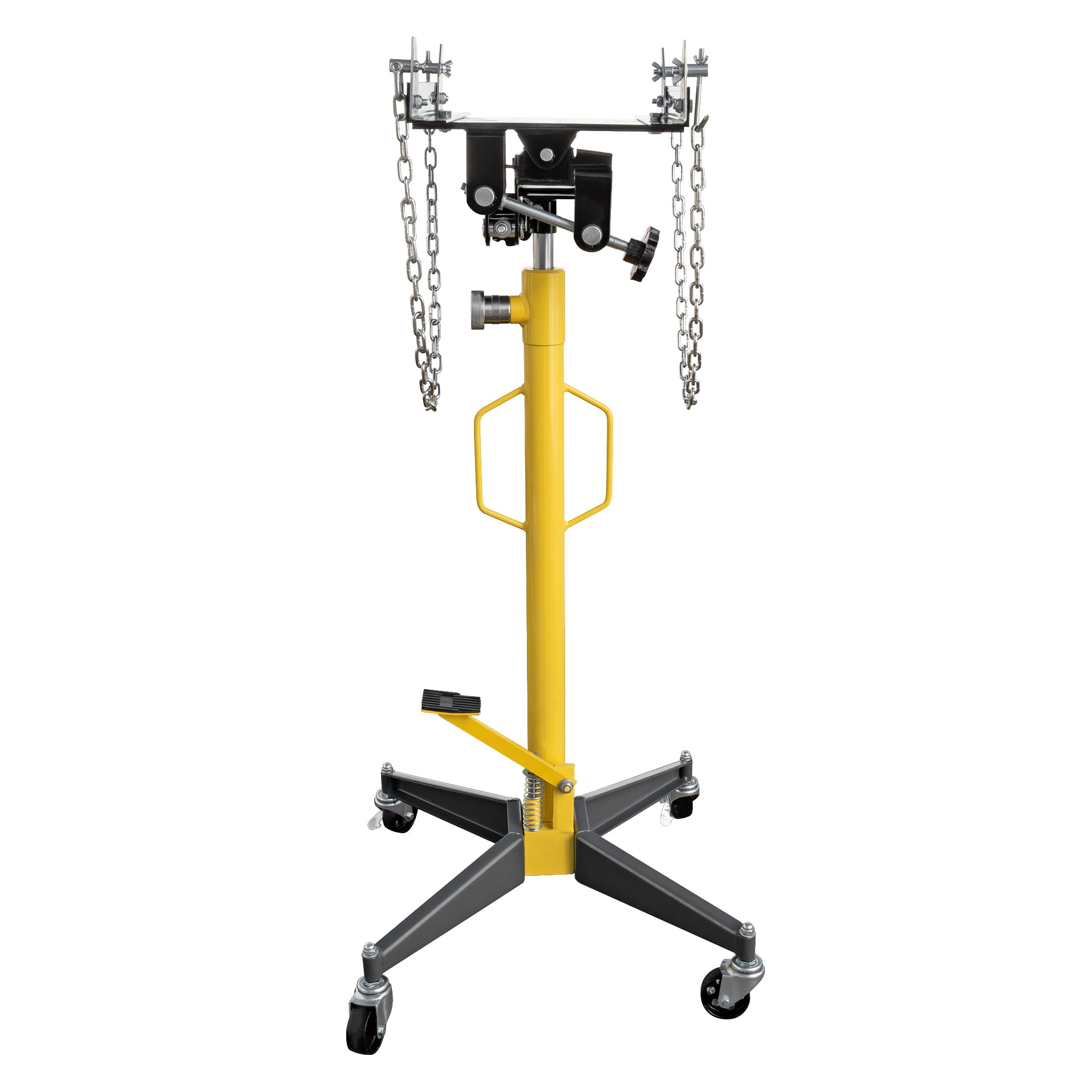 Ranger RTJ-1100 under-hoist transmission jack for controlled drivetrain positioning