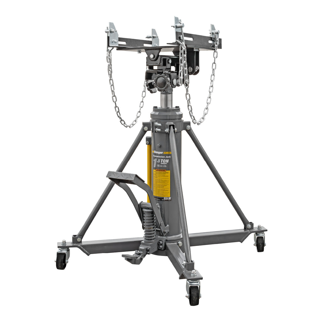 Ranger RTJ-3000 heavy-duty transmission jack for professional drivetrain service