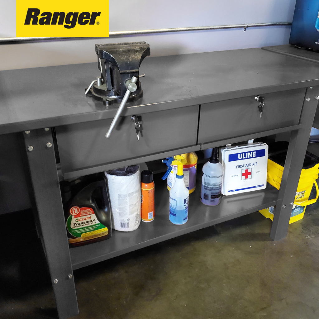 Ranger RWB-2D heavy-duty workbench for automotive shops and garages
