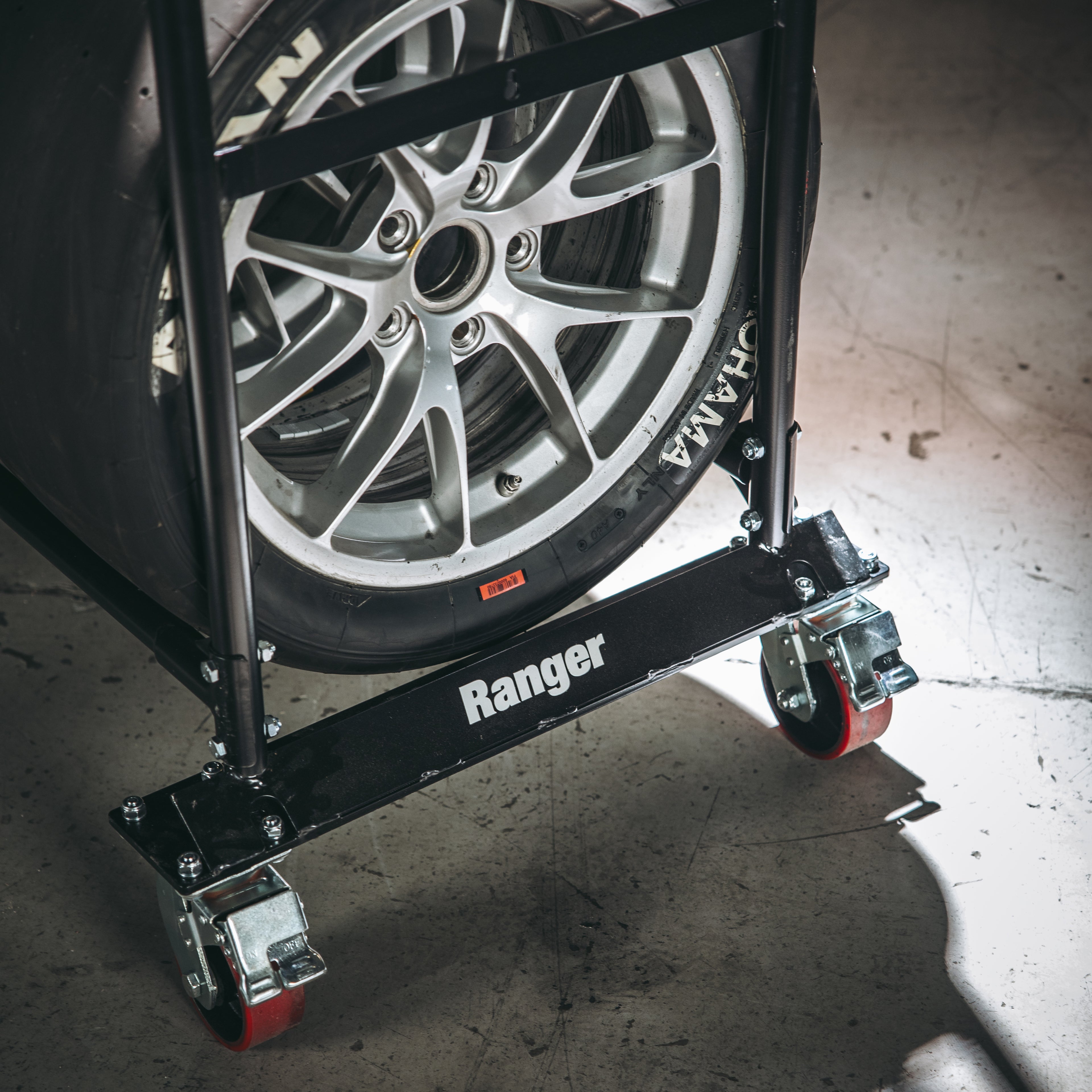 Ranger TSR-2S Heavy-Duty Mobile Tire Display Rack - 2-Tier
